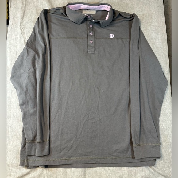 ahnkor Other - Ahnkor Performance Long Sleeve Active Polo Shirt